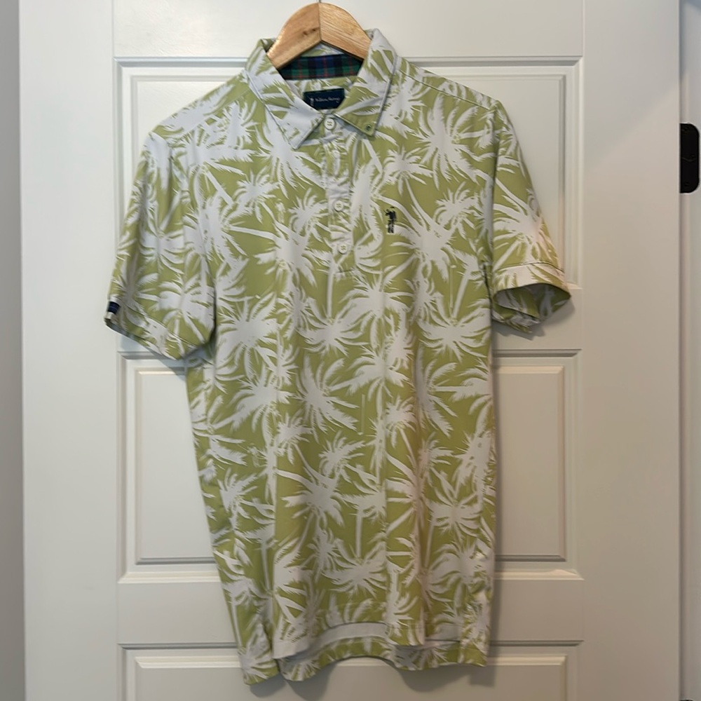 William Murray Golf Shirt.  Size Small.  Palm tree print